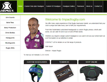 Tablet Screenshot of impactrugby.com